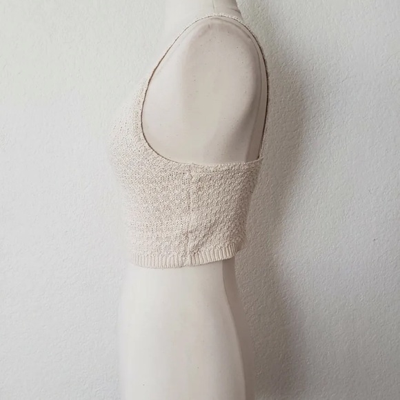 ‼️ Anthropologie Crochet Cropped Beige Boho Spring Summer Festival - Picture 2 of 5
